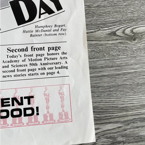 Vintage Oscars 1978/Hollywood Reporter Promotional Poster - 28x24" - Picture 5 of 5